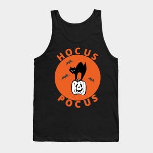 Halloween Cat & Pumpkin - Hocus Pocus Tank Top